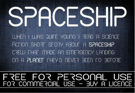 CF Spaceship font